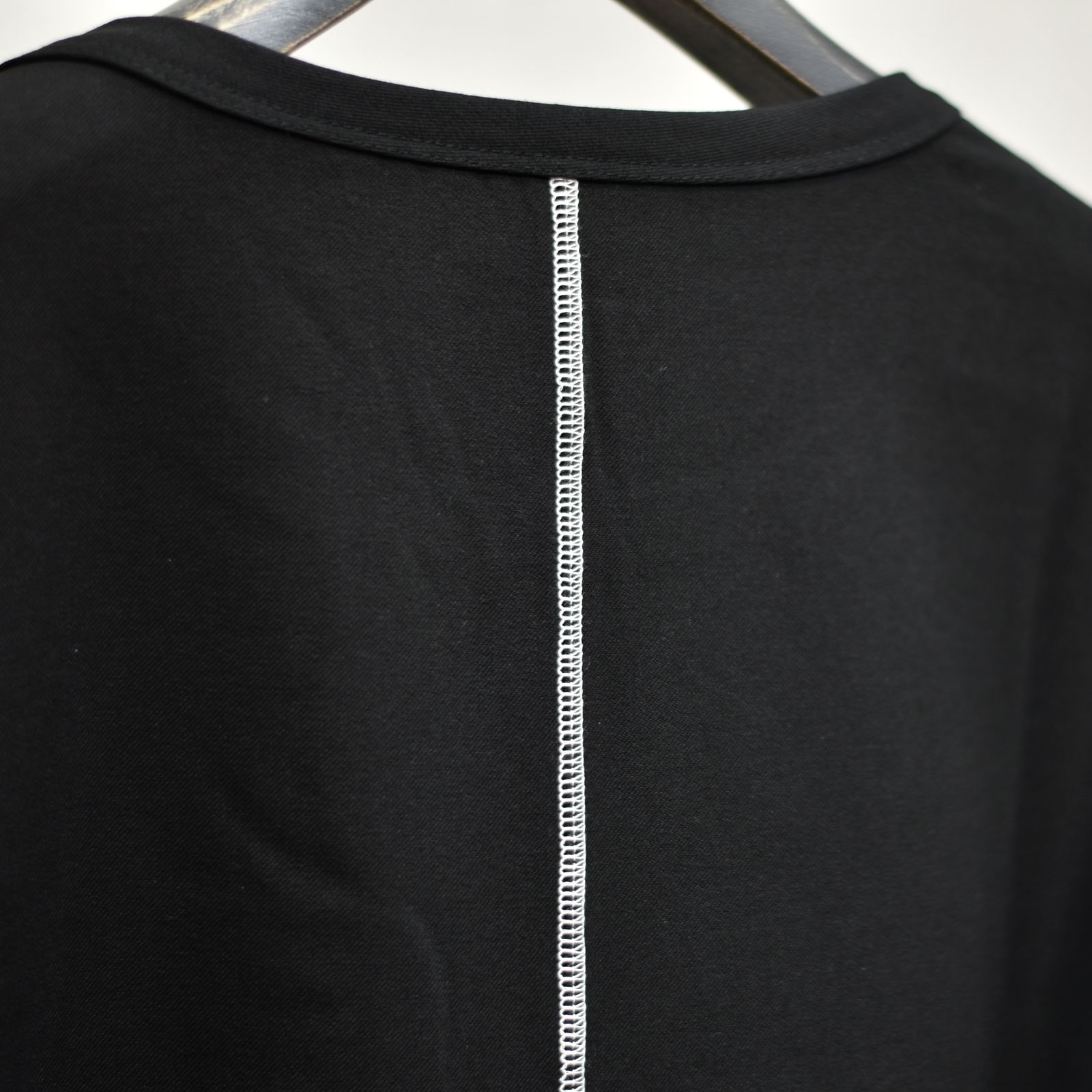 ポリエステルレーヨンアクリル ストレッチ ポケットカットソー （BLACK）