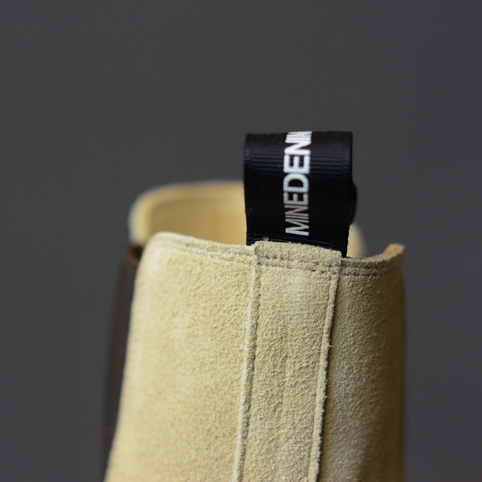 Suede Leather Side Gore Boots （BEIGE）