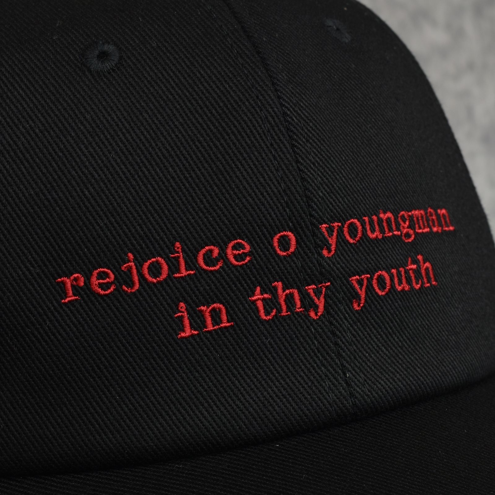 [OLD TESTAMENT] Curved Visor Cap "TRAPBOY" (BLACK)｜キャップ｜Y01018