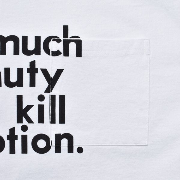 Too Much beauty TEE （WHT） プリント Tシャツ （ホワイト）｜MDFBF08402