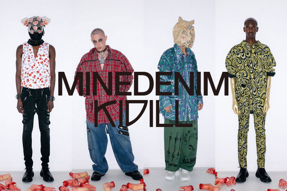 【激レア】 KIDILL x Tom Tosseyn サイケハーフパンツ MINMEDENIM × KIDILL 【TOM TOSSEYN」グラフィックを使用した