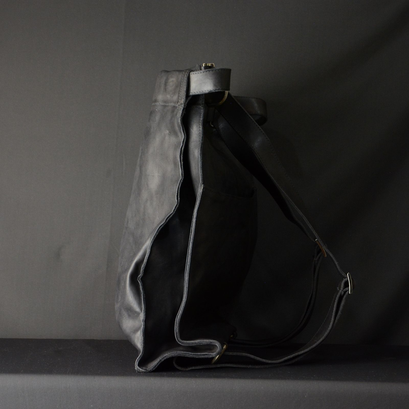 HORSE LEATHER BAG BACKPACK MW-4 UNLINED （82N）