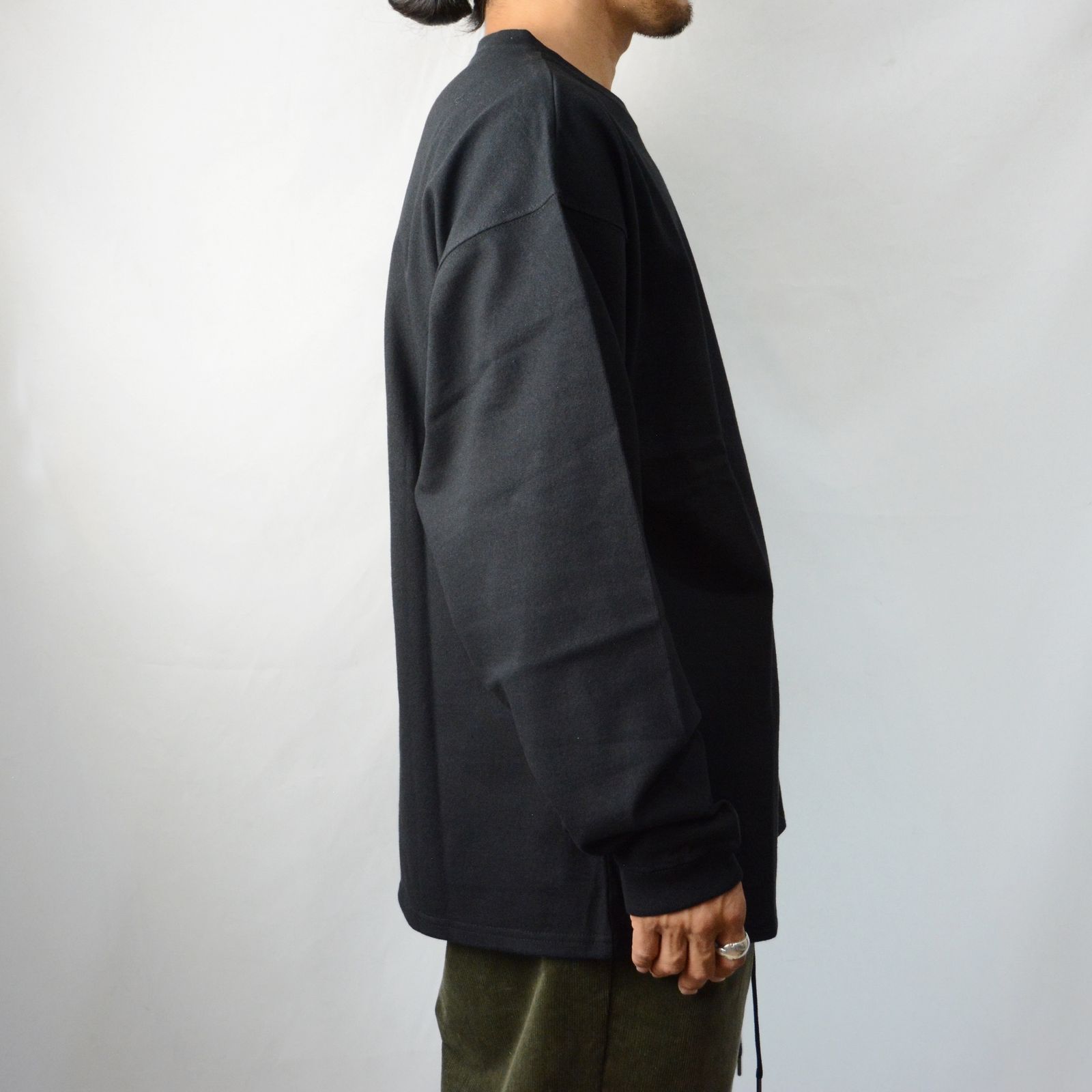 ロングスリーブ カットソー （BLACK）