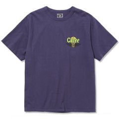 BINDER NECK CALEE WING LOGO VINTAGE T‐SHIRT (DARK PURPLE) / バインダーネック プリントTシャツ