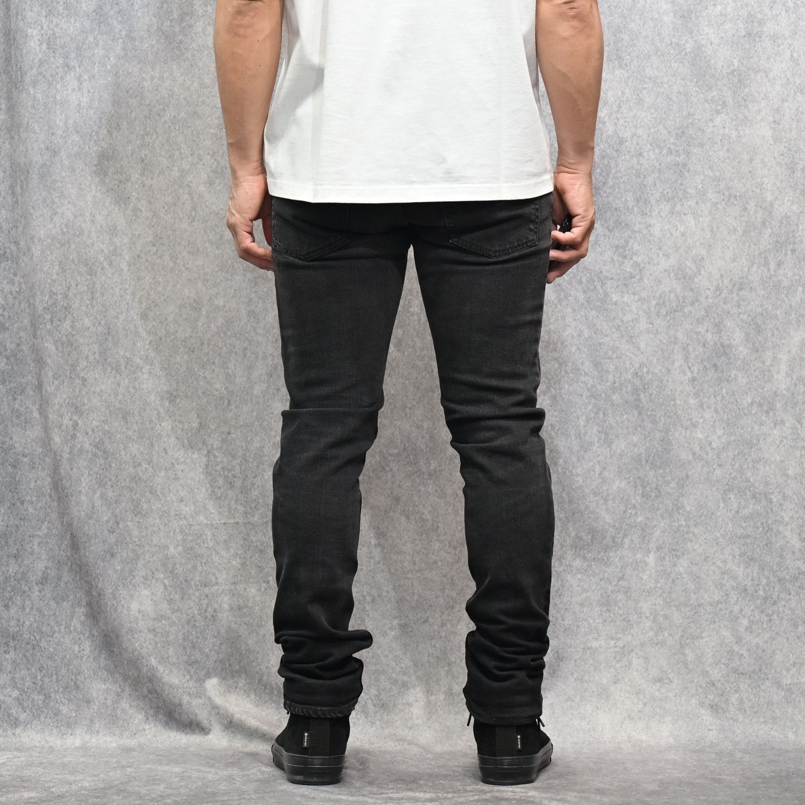 S.Slim STR 5pocket  （BKU） ｜スーパースリム デニムパンツ (ブラック)｜2604-1002