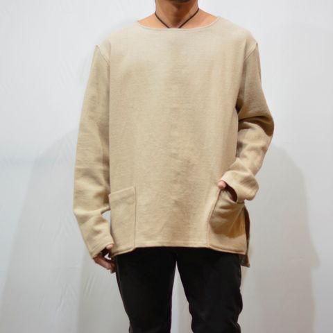 リネンコットン プルオーバーロングスリーブ