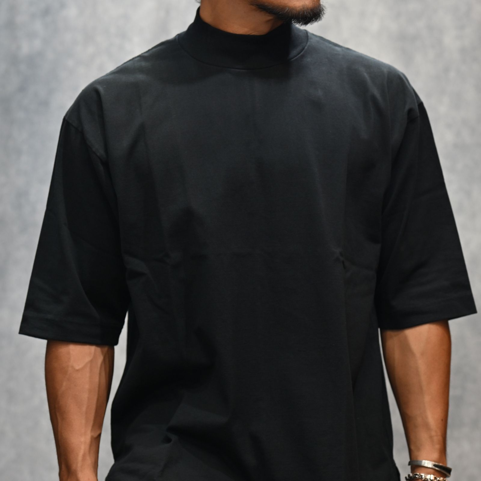 Heavyweight Mockneck T-SH （BLK） / モックネック カットソー （ブラック） / 2508-4002