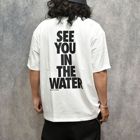 × MAGIC NUMBER RWMN CUTOFF TEE （WHITE）｜× マジック ナンバー カットオフ Tシャツ｜RW26S0620