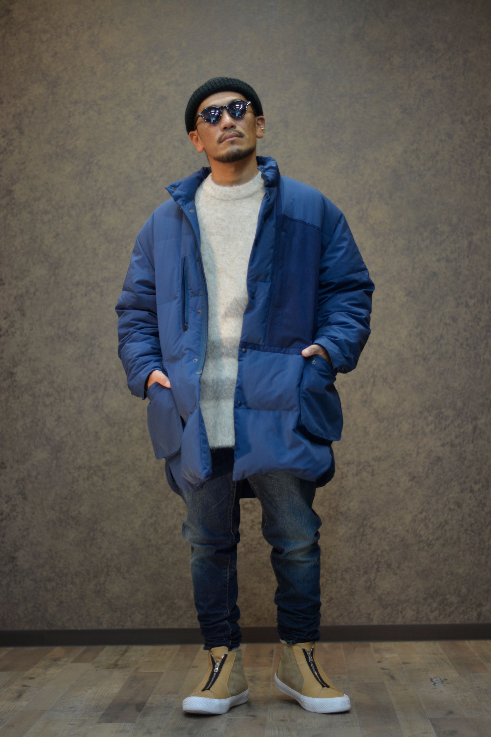 Porter Classic - WEATHER DOWN SHIRT JACKET -NAVY- | chord online store