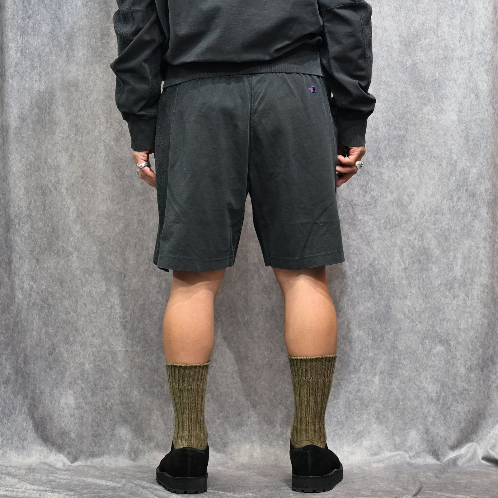 N.HOOLYWOOD × Champion｜HALF PANTS （CHARCOAL / チャコール）｜ハーフパンツ｜C8-D513