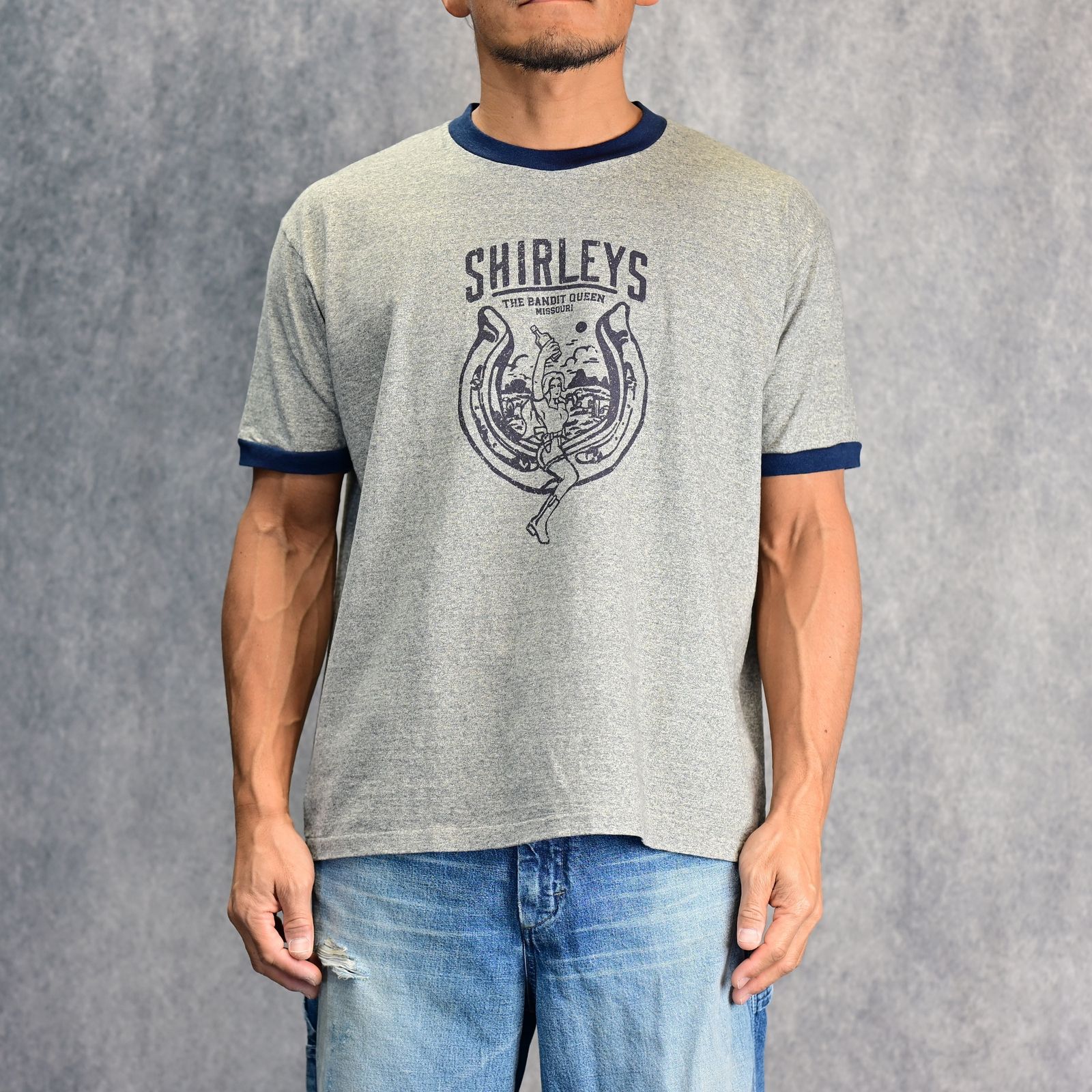 ダメージデニム.リンガーTEE 専用です。 リンガーTシャツ /クラスTシャツ・オリジナルTシャツの作成なら