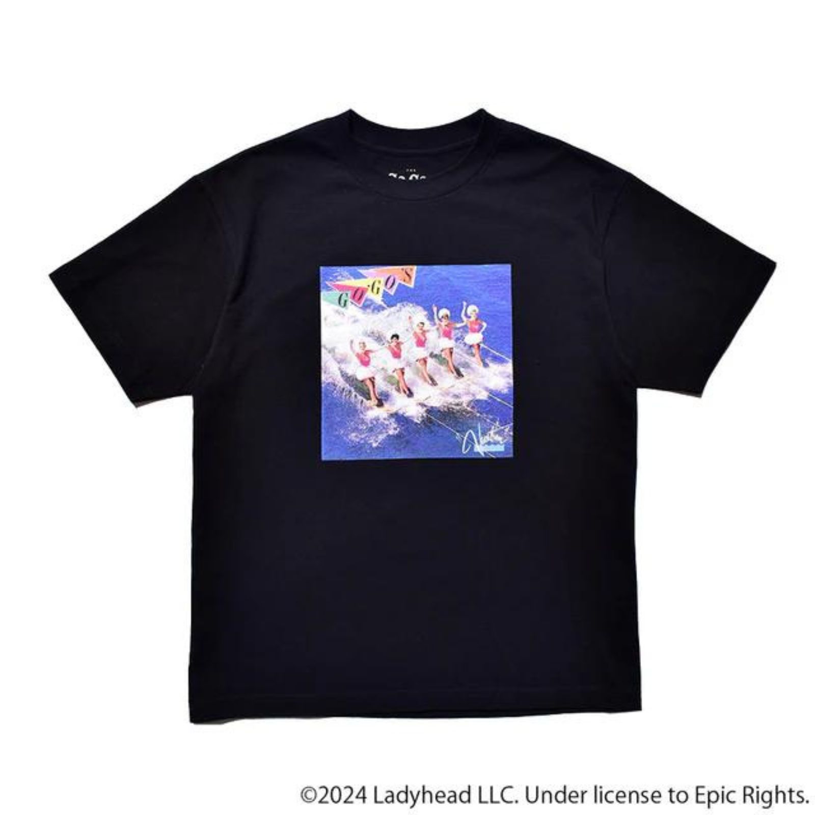 GO-GO'S "Vacation" Print Crewneck T-SH （BLK） / プリント Tシャツ （ブラック）