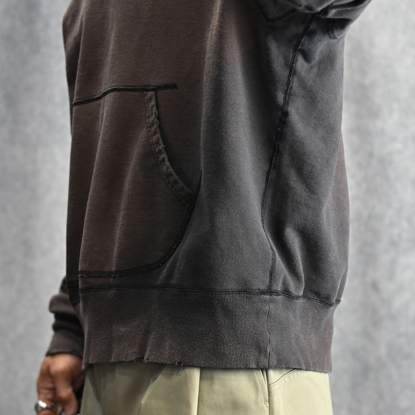 W-V AFTER HOODIE (BLACK / ブラック) パーカー フーディー 2401002M