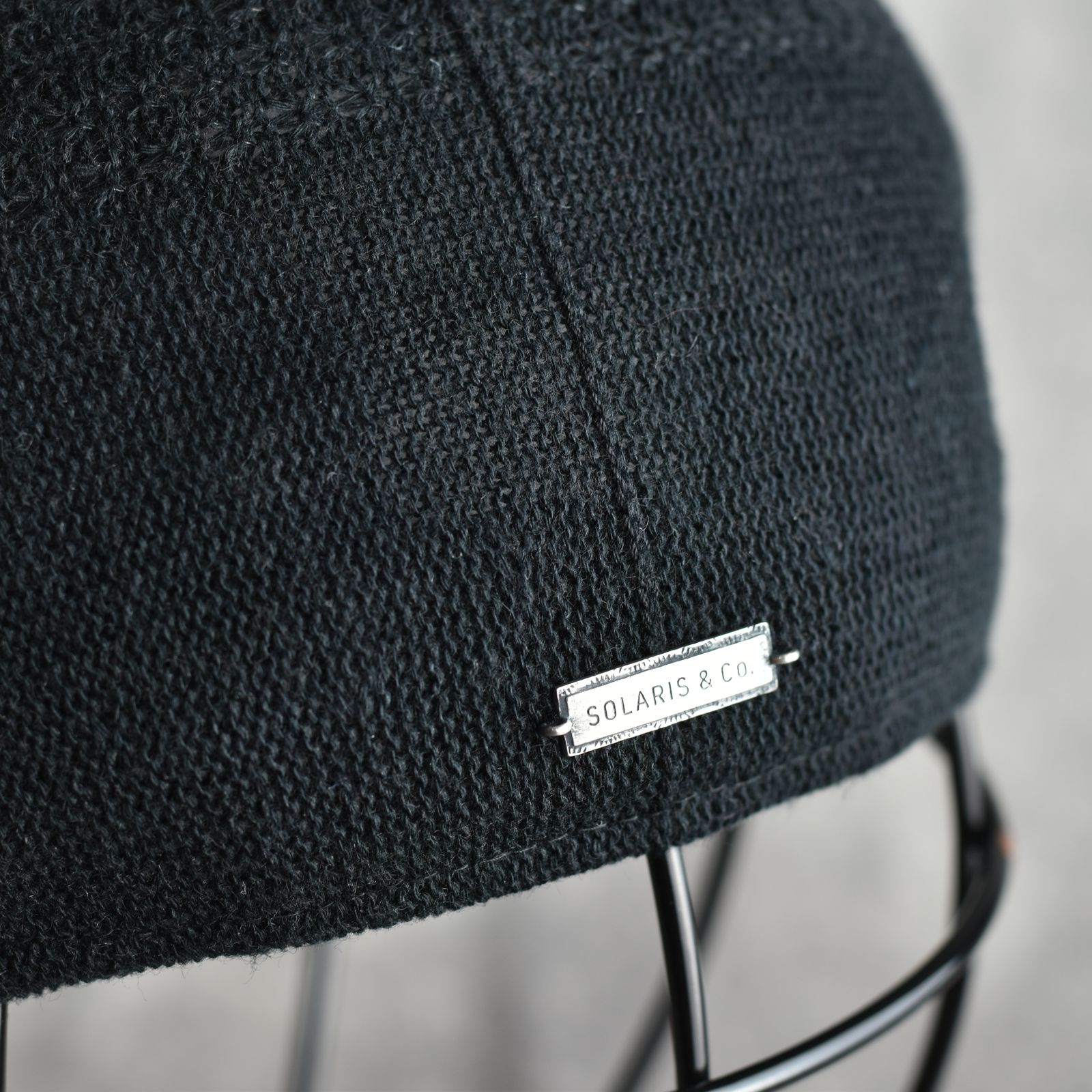 Solaris&Co ハンチング　ブラック　専用 SOLARIS&CO. - Linen Hunthing Cap 