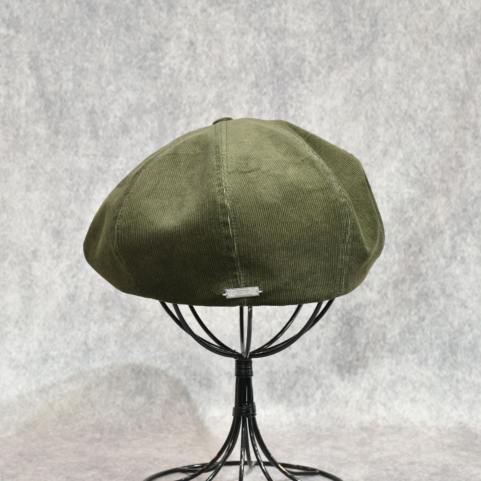 16W Couduroy Casquette "OLDBOY" (HUNTER GREEN)｜コーデュロイ キャスケット｜Y01005