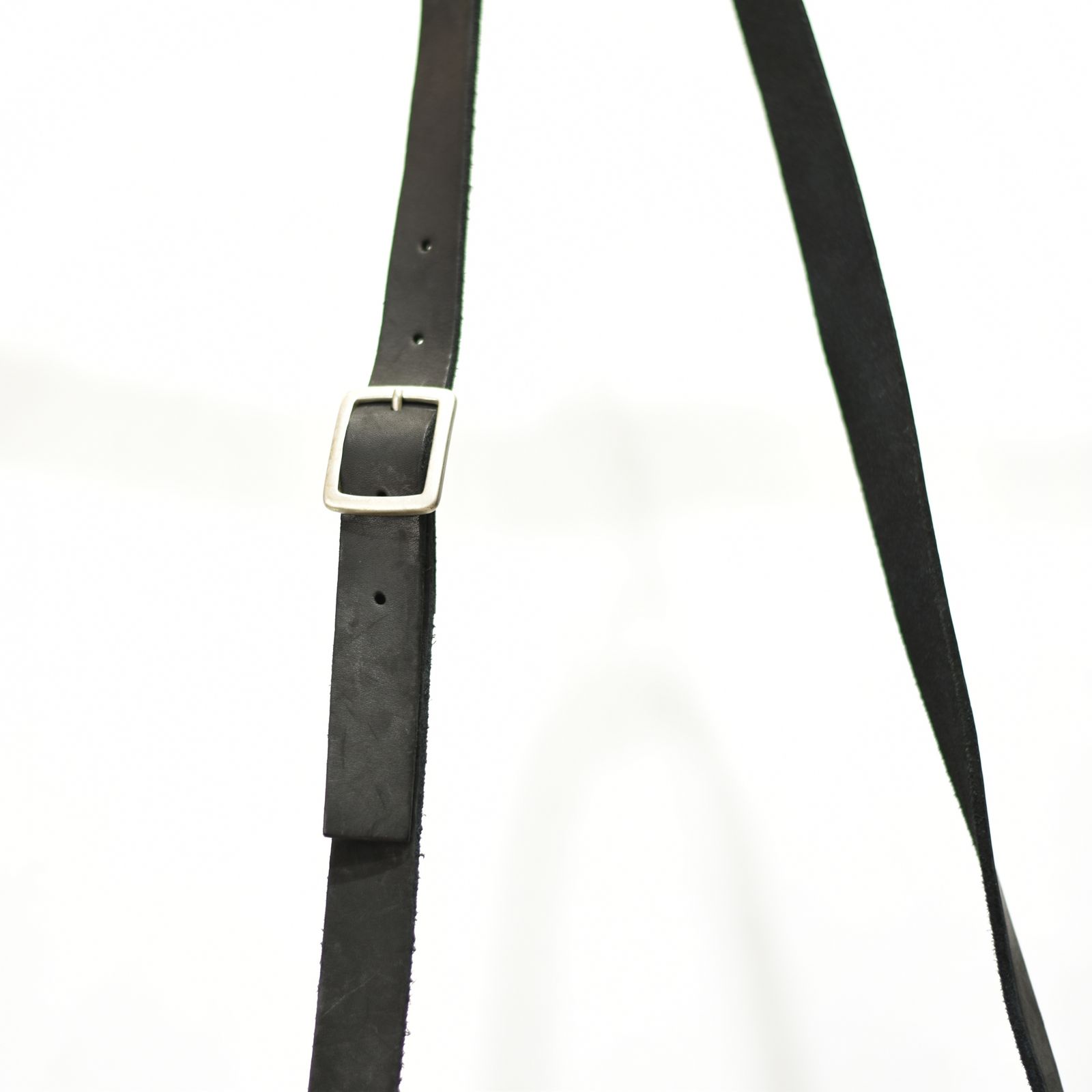 ジャパンダブルショルダー フルタンニン製品染め ショルダーバッグ （BLACK）