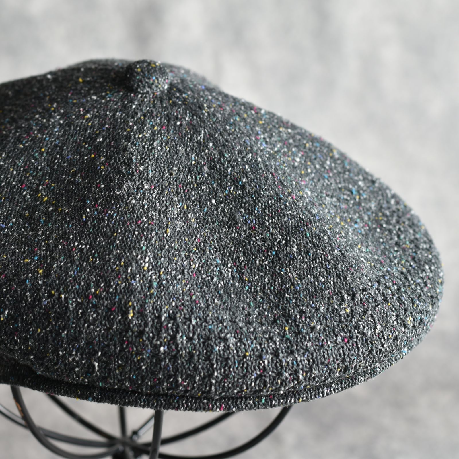 Silk Hunting Cap "GENTLEMAN" (BLACK) / シルク ハンチング帽