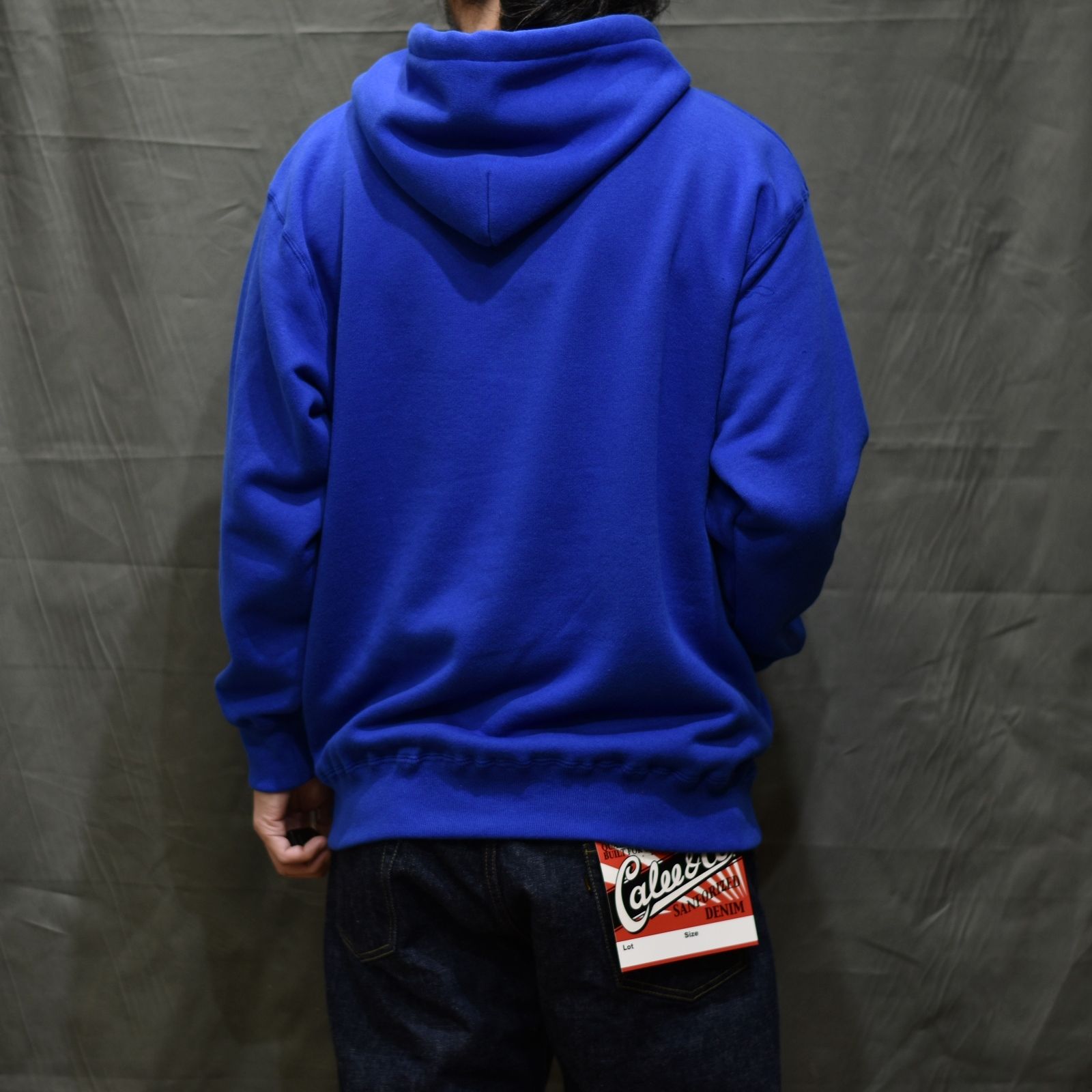 CALEE RC LOGO PULLOVER HOODIE (BLUE)