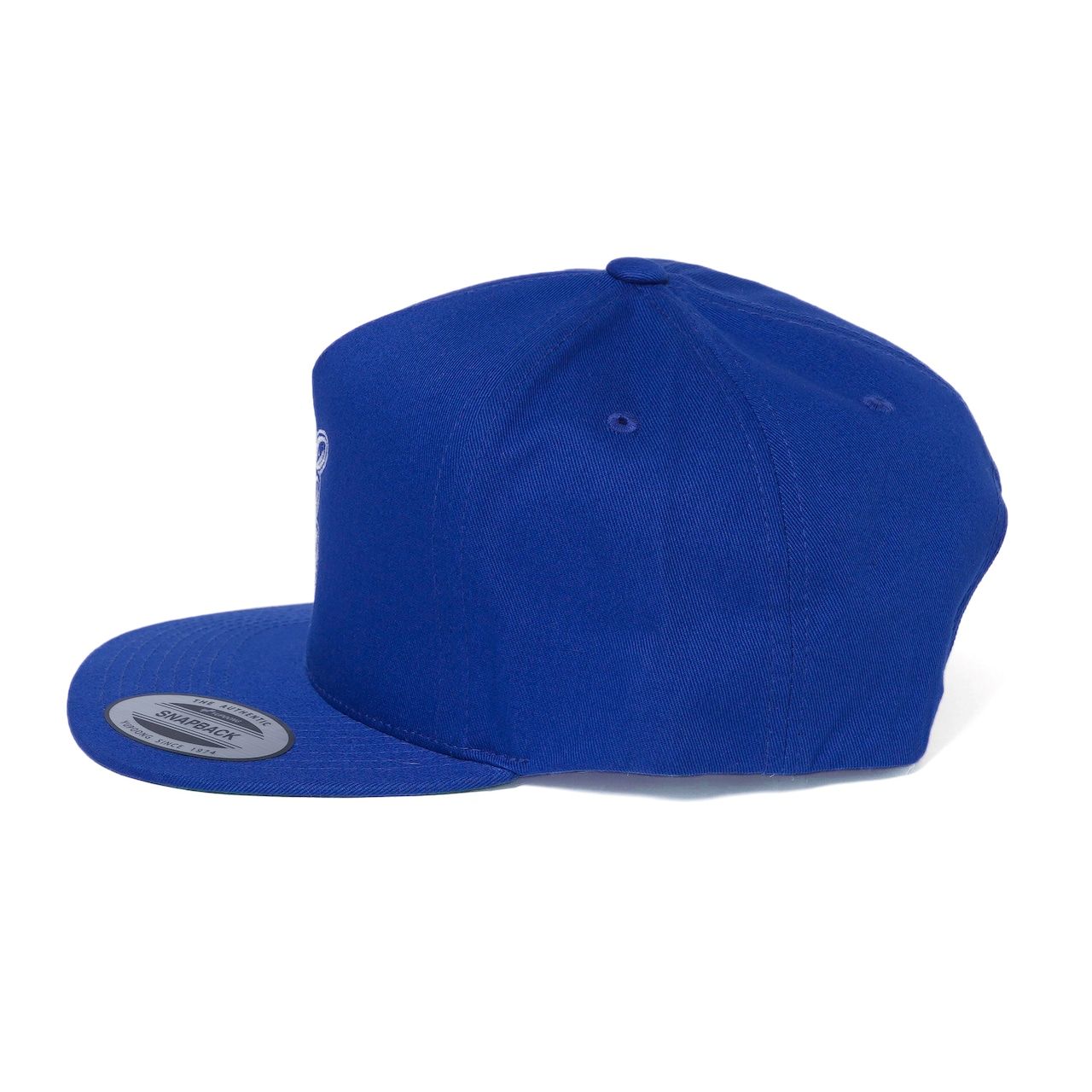 PINSTRIPE EMBROIDERY CAP (ROYAL)｜ピンストライプ ロゴ刺繍 ベースボールキャップ｜CR-26SS010