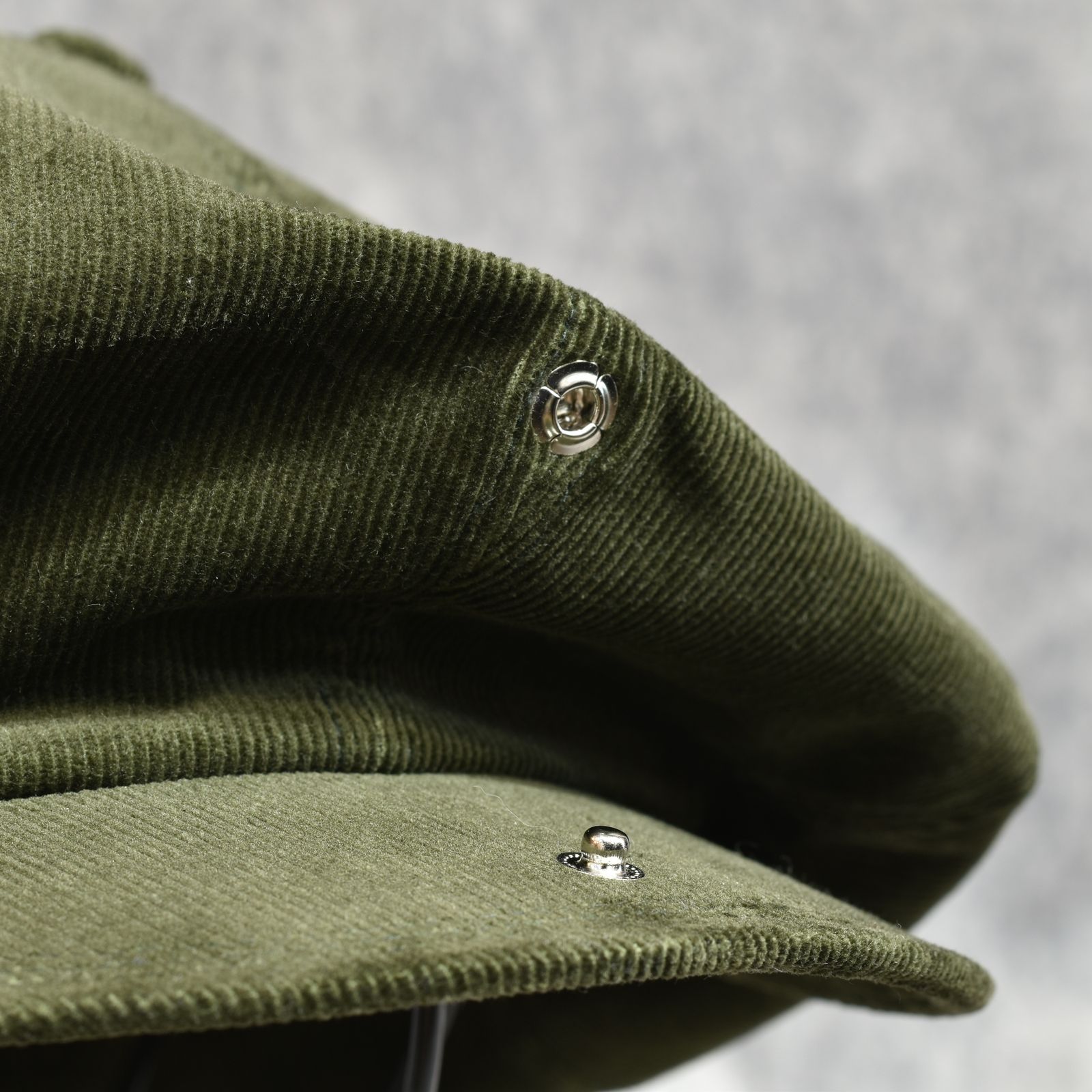 16W Couduroy Casquette "OLDBOY" (HUNTER GREEN)｜コーデュロイ キャスケット｜Y01005