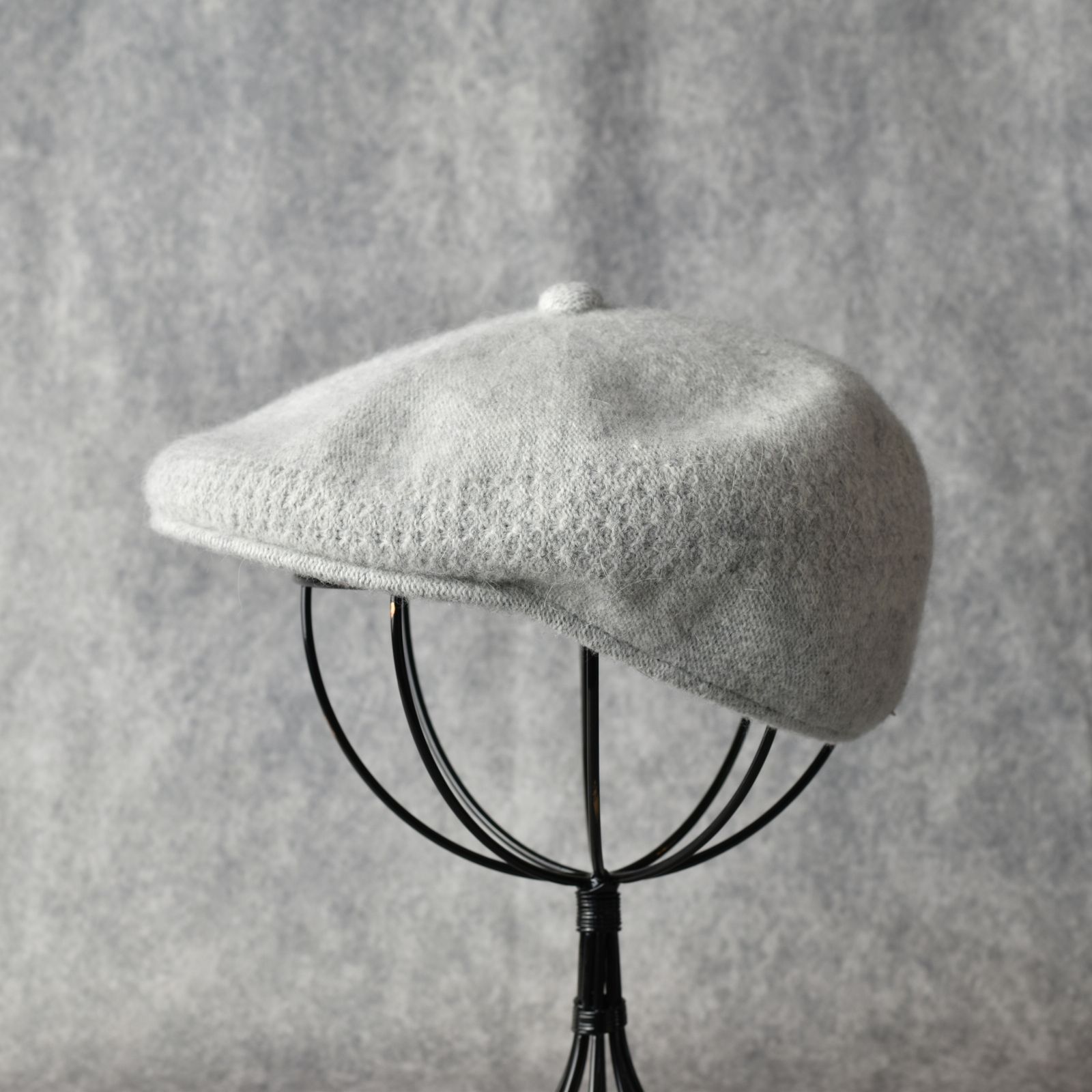 Angora Wool Hunting Cap "GENTLEMAN" (GRAY) / アンゴラウール ハンチングキャップ