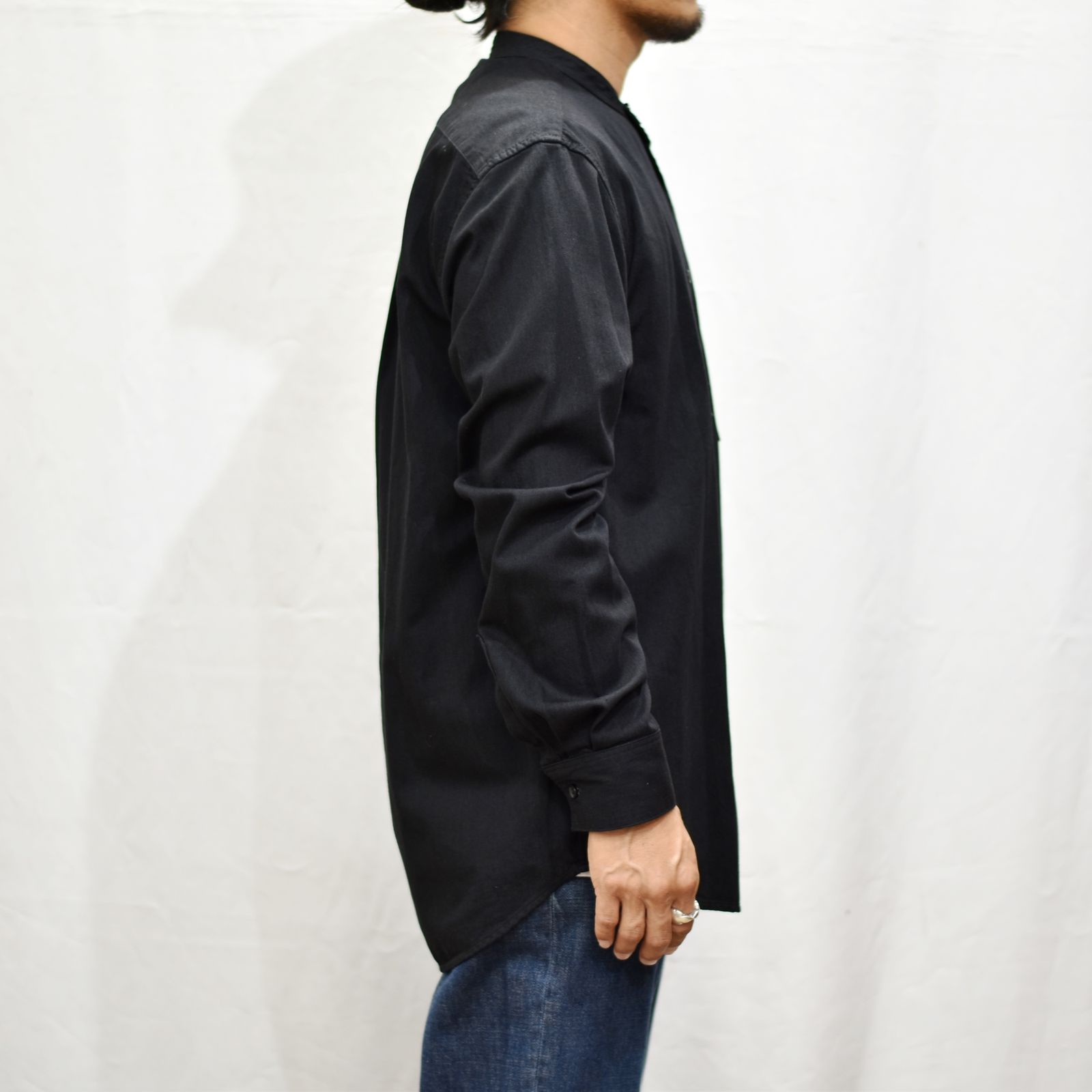 Band Collar OG. Denim Long SH (BLK)