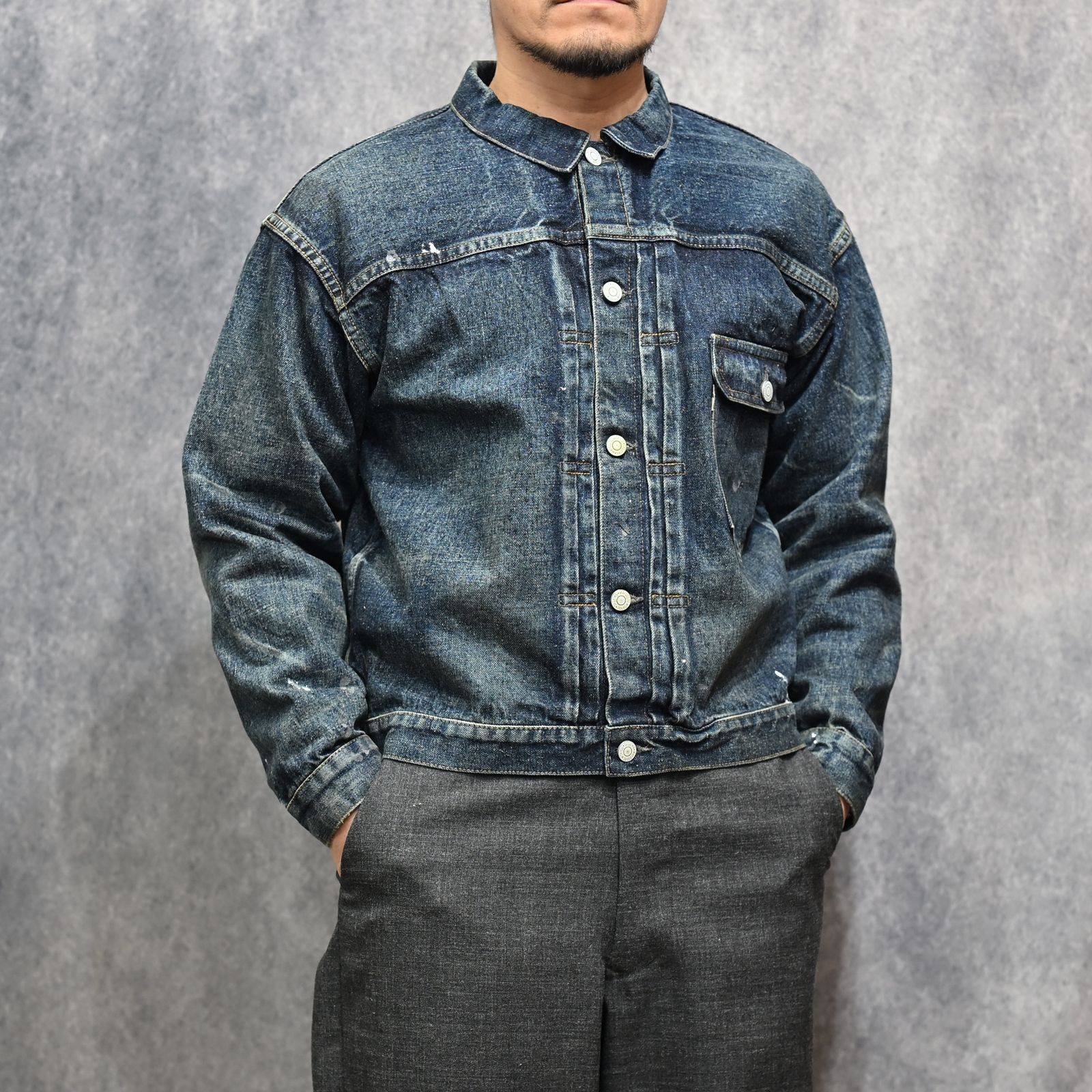 #001 T-BACK DENIM JACKET （INDIGO） / デニムジャケット ファースト （インディゴ） 2026SSJK-YY-0001
