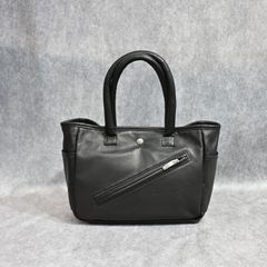 PC RIDERS LEATHER TOTE BAG S W/LOVE&PEACE SILVER （BLACK）｜トートバッグ （ブラック）｜BFA-P-017-3696