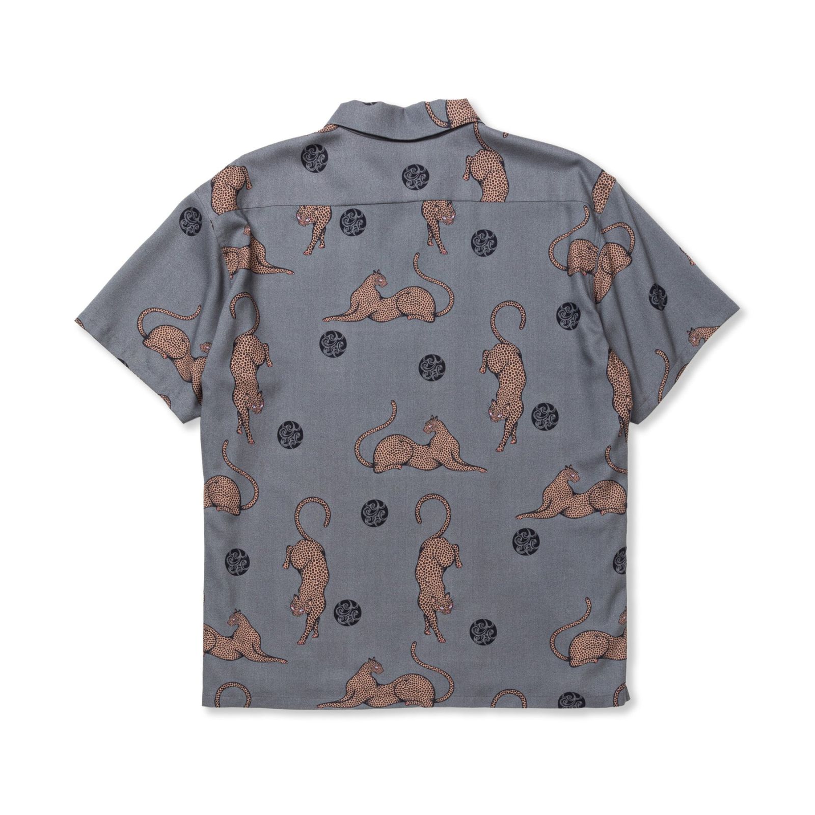 ×MIHO MURAKAMI PANTHER DOT PATTERN SH (CHARCOAL GREEN) / × 村上実帆 パンサー ドット パターン オープンカラーシャツ