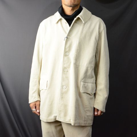 CORDUROY FRENCH JACKET (OFF WHITE)  コーデュロイ フレンチジャケット