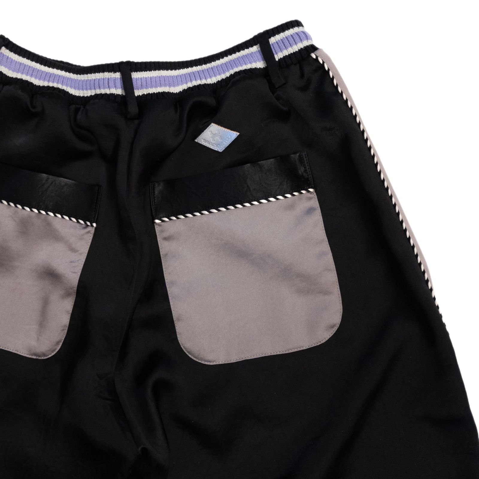 SATIN SOUVENIR TROUSERS (BK)｜スーベニアパンツ・スカパンツ｜PD25AP01