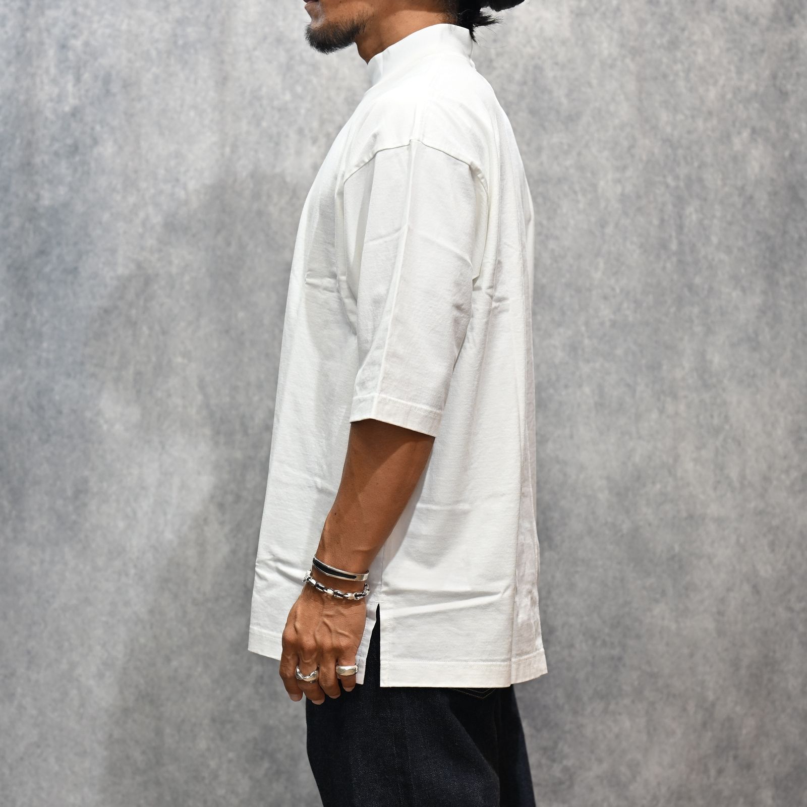 Heavyweight Mockneck T-SH （WHT） / モックネック カットソー （ホワイト） / 2508-4002