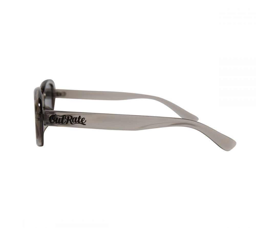 CUTRATE LOGO GLASSES (CLEAR×SMOKE)｜キャットアイ サングラス｜CR-25AW001