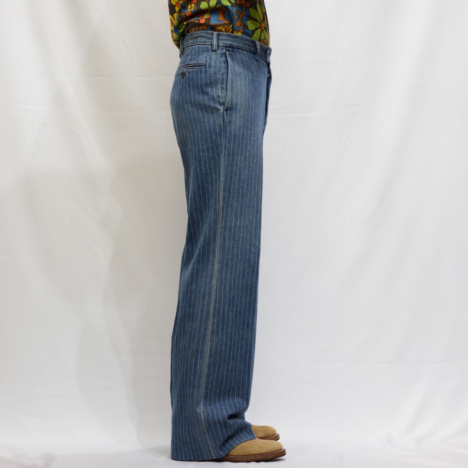 MINEDENIM - Discharge Chalk Stripe Denim Semi Wide PS MINEDENIM - Discharge Chalk Stripe Denim Semi Wide PS