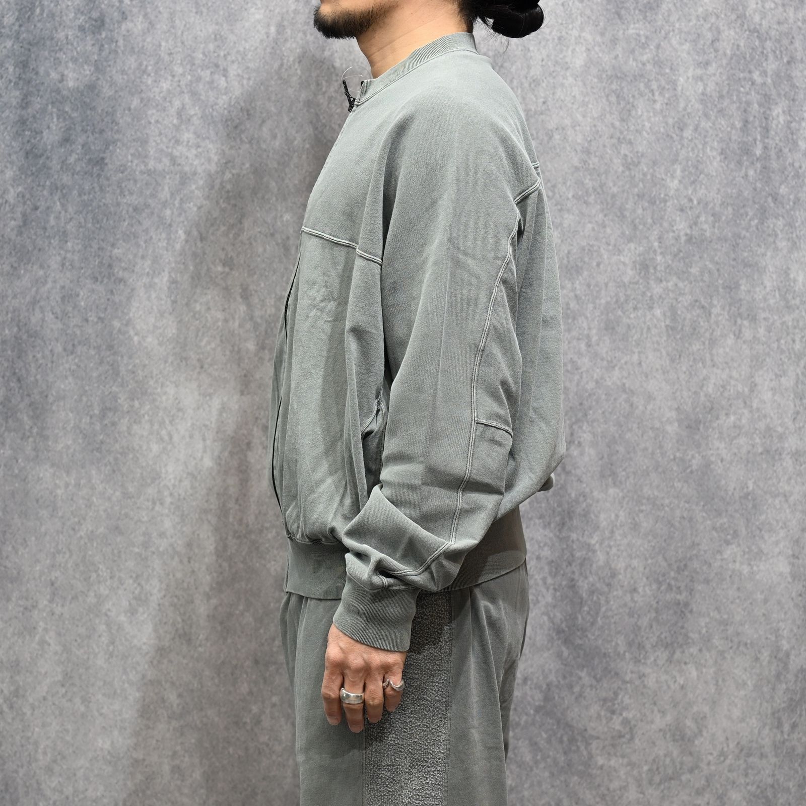 N.HOOLYWOOD × Champion｜REVERSIBLE CARDIGAN （GRAY / グレー）｜リバーシブルカーディガン｜C8-D020