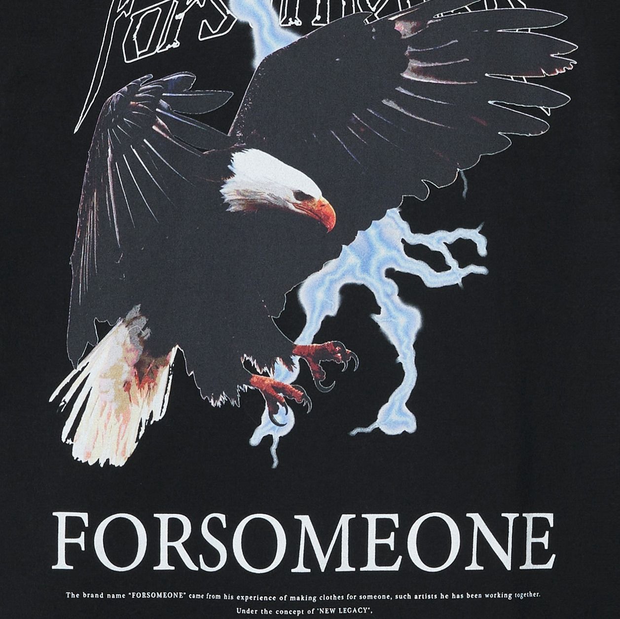 FORSOMEONE - TH EAGLE TEE (BLACK) / Tシャツ ブラック | chord