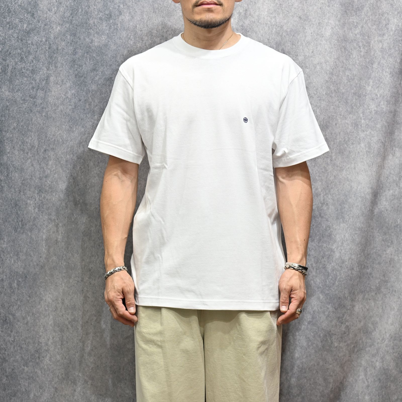 DIAMOND BACK TEE （WHITE）｜ダイアモンド プリント Tシャツ （ホワイト） 602-261-17