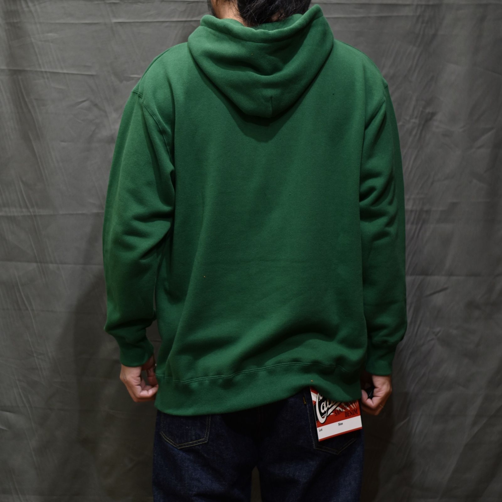 CALEE RC LOGO PULLOVER HOODIE (GREEN)