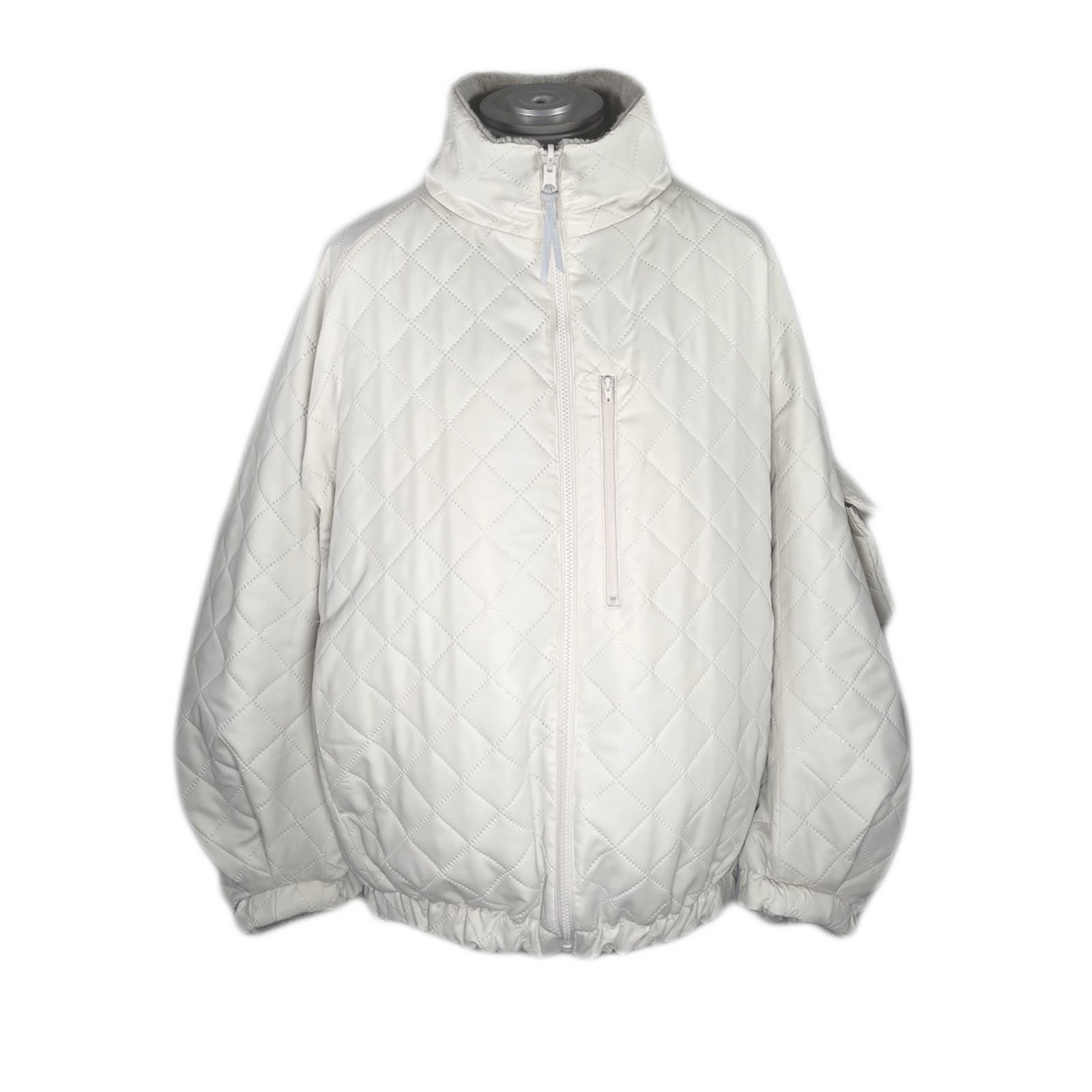 リバーシブルハイネックブルゾン / LB23AW-BL03-PSK (IVORY)