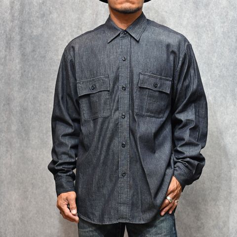 Denim Military SH （OWS） / デニムシャツ （インディゴ）｜2509-5001