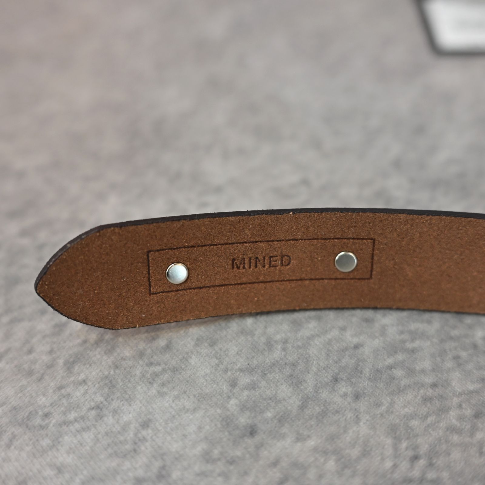 Suede Leather Belt （DBR） / スエードレザー ベルト （ダークブラウン） LBT-016