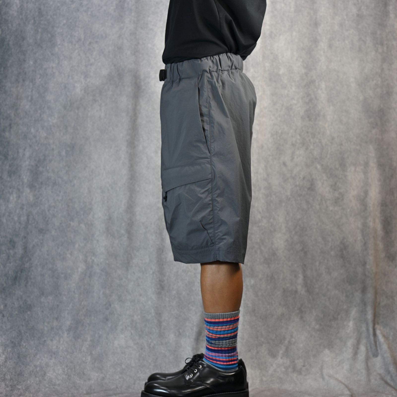 WEBBING BELT HALF PANTS （CHARCOAL） / ハーフパンツ （チャコール） / 9251-CP51-003