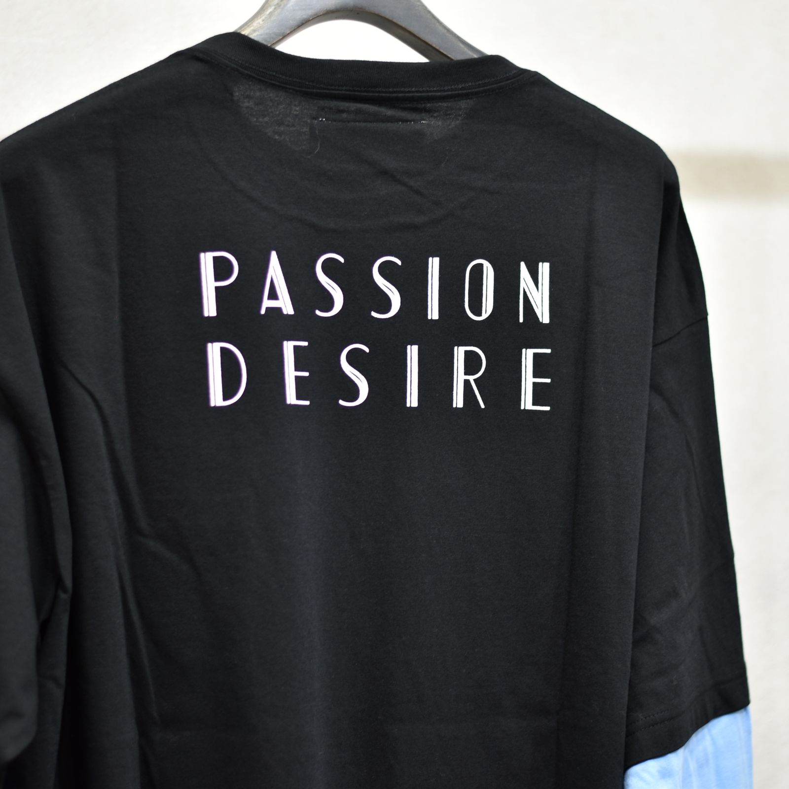 COTTON LAYERD T-SHIRT (BK)