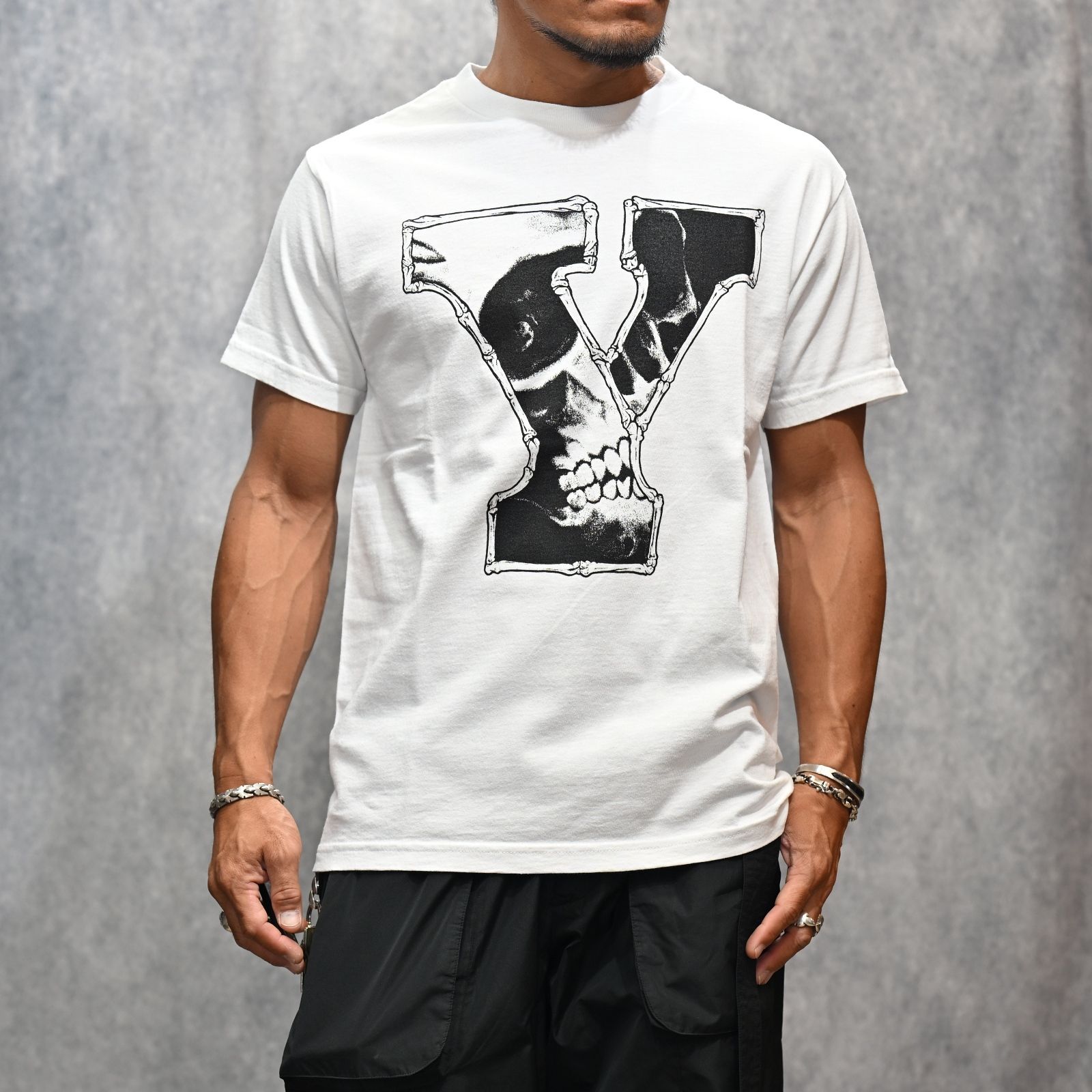 × MASSES “ROUND NECK” SHORT SLEEVE T A Ys （WHITE） / ML-T72-990-2