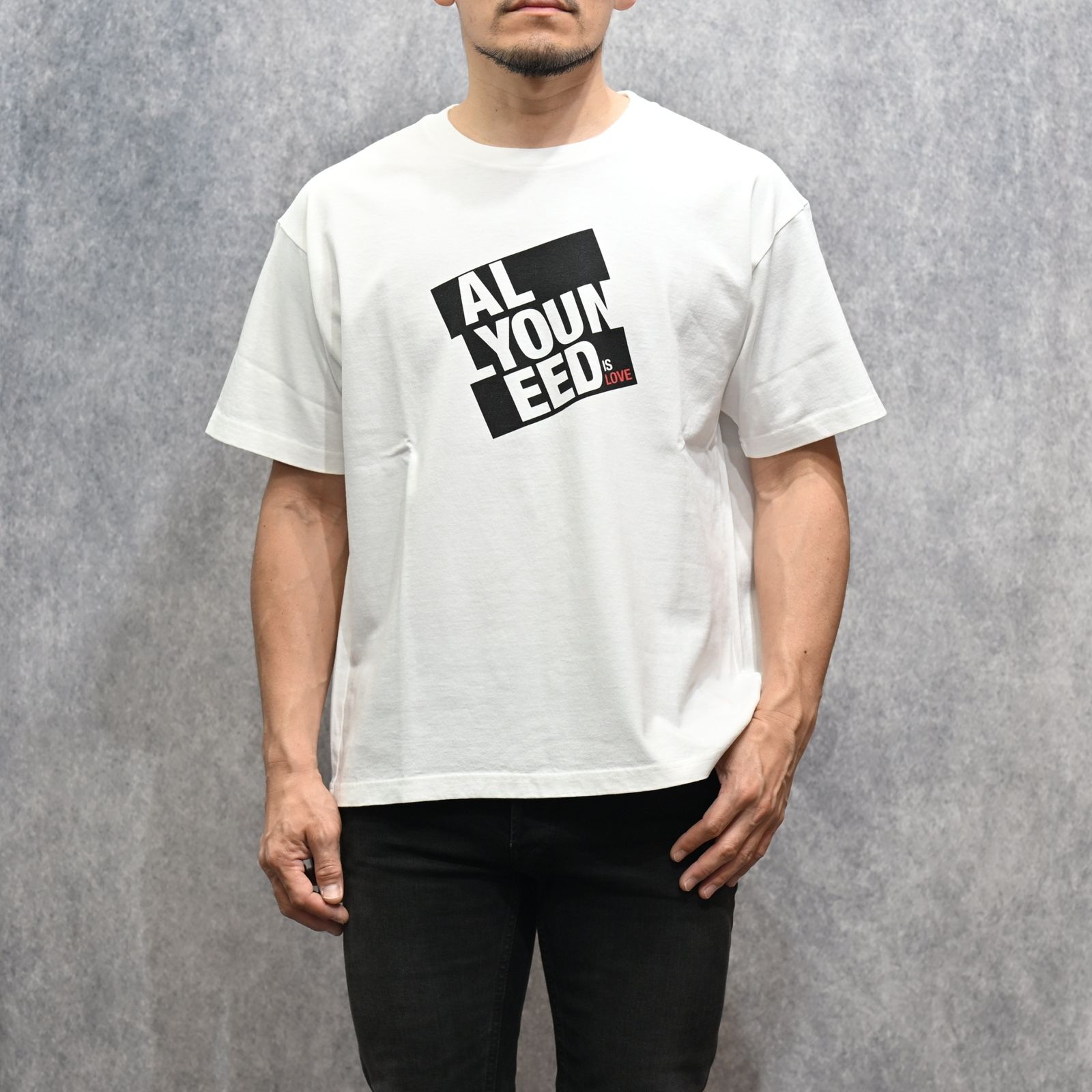 All You Need is Love Tee （WHT） ｜プリントTシャツ (ホワイト)｜2604-4004