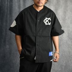× KEBOZ BASEBALL SHIRT (BLACK) / × ケボズ ベースボール シャツ