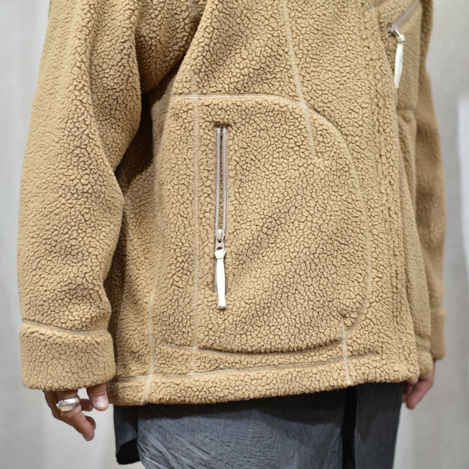 FLEECE ZIP CARDIGAN （POLARTEC）