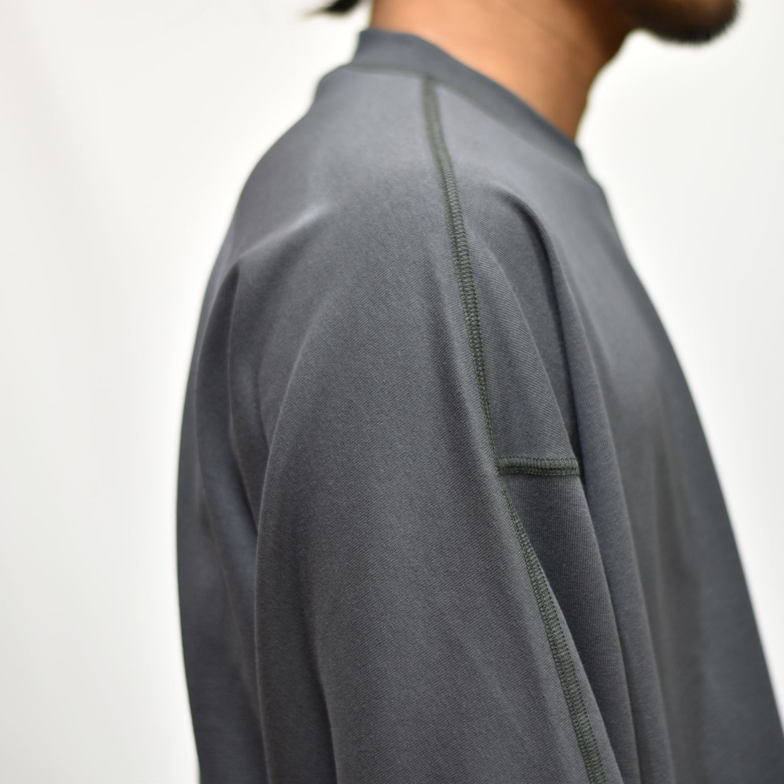 T-SHIRT/SWEATER （CHARCOAL） 長袖カットソー ロングスリーブ