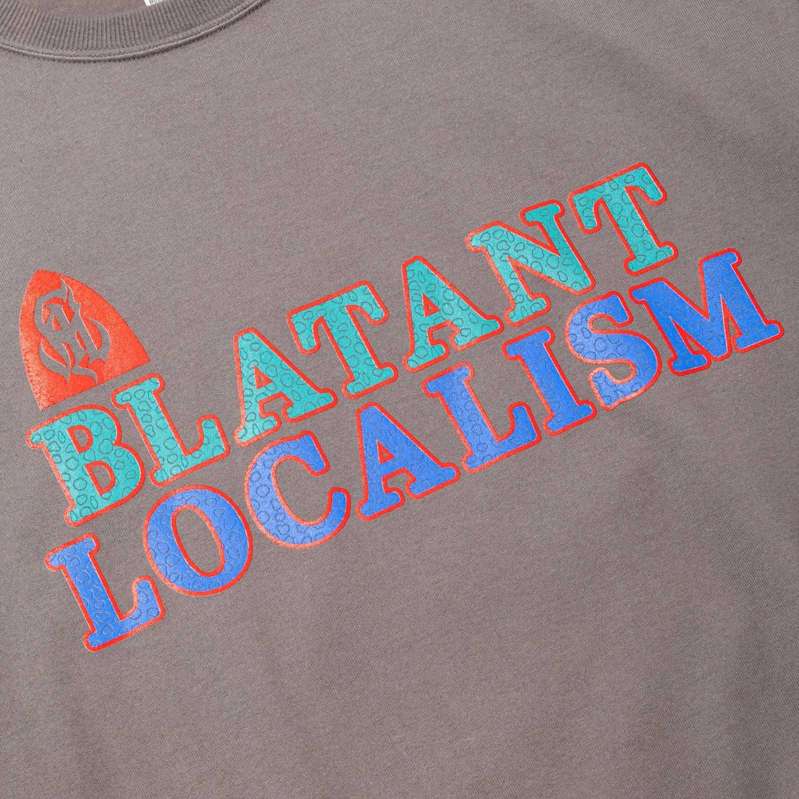 B.L LOGO DROP S/S TEE (CHARCOAL)｜ワイドシルエット プリントTシャツ｜CL-25SS052