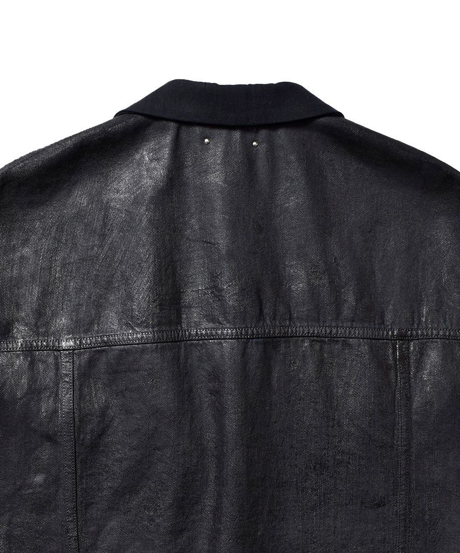 B.Covered Denim Tuxedo Gilet